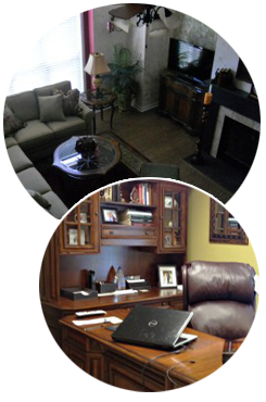 Living Room and Office